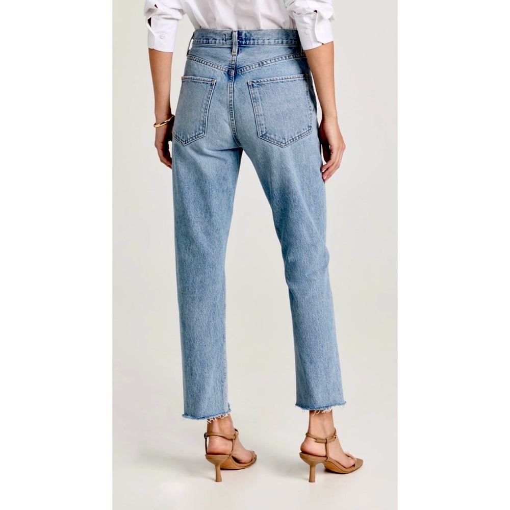 AGOLDE Riley High Rise Straight Crop Jeans